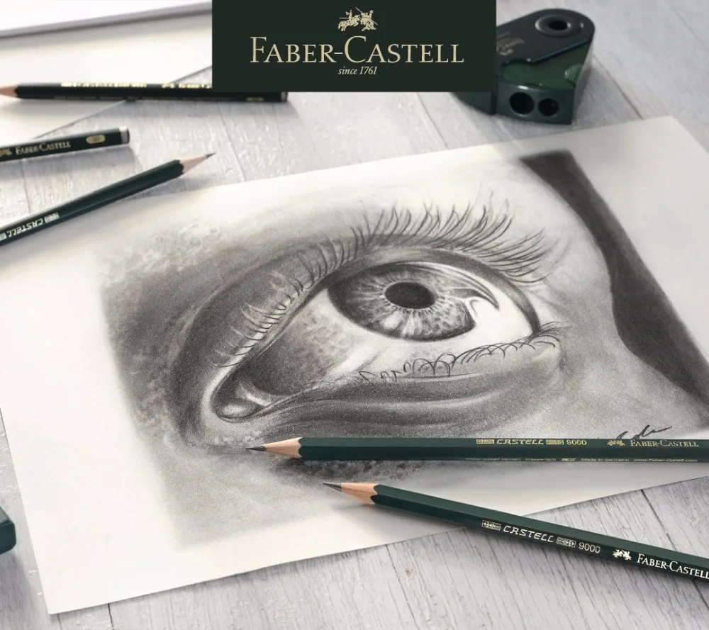 5/16 шт./лот Faber Castell 9000 дизайн карандаш художественный Графитовые Карандаши для рисования письма затенение эскиз черный грифель товары для рукоделия