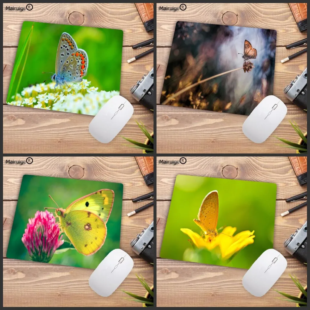 

Игровой коврик для мыши Mairuige с изображением бабочки, животных, простой дизайн, Бабочка, для ноутбука, размер 25x29 см 18x2 см, коврики для мыши