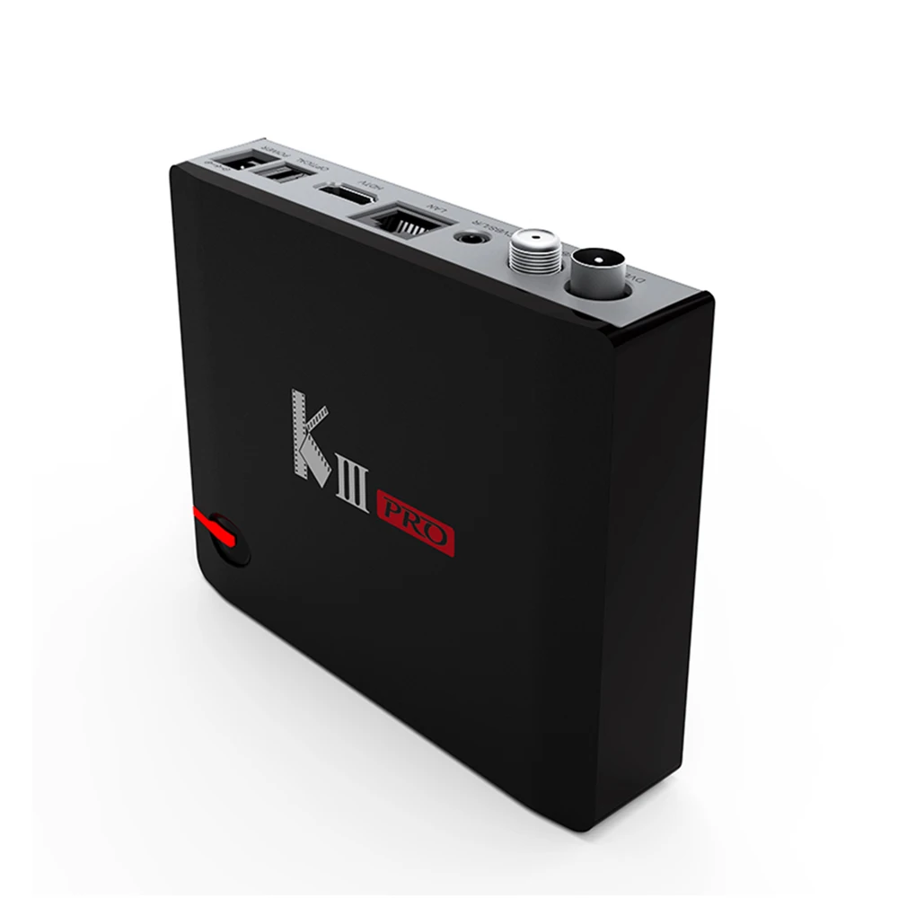 KIII PRO DVB-T2 DVB-S2 DVB-C Android 7 1 ТВ коробка 3 Гб оперативной памяти 16 встроенной процессор