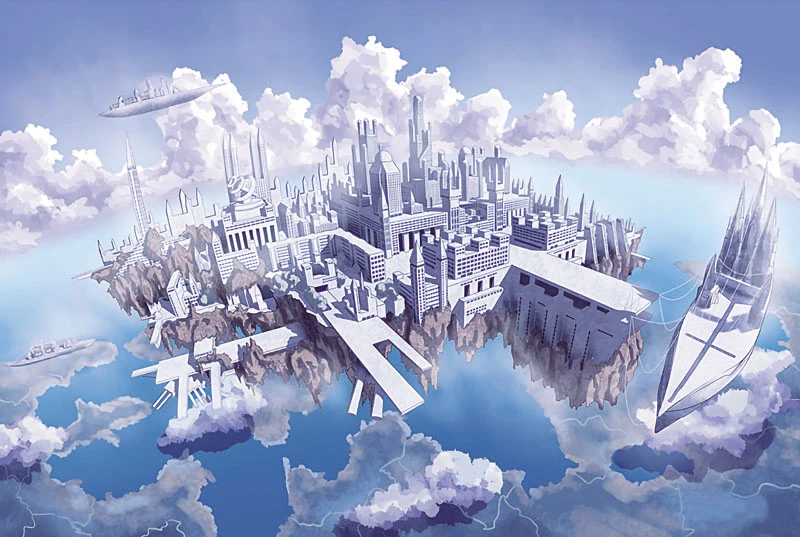 A Castle In The Air MOMEMO, 1000 деталей, головоломка, замок в воздухе, деревянная головоломка, 1000 деталей, для взрослых, сборные игрушки, развлекательная игра, детский подарок - Цвет: A Castle In The Air