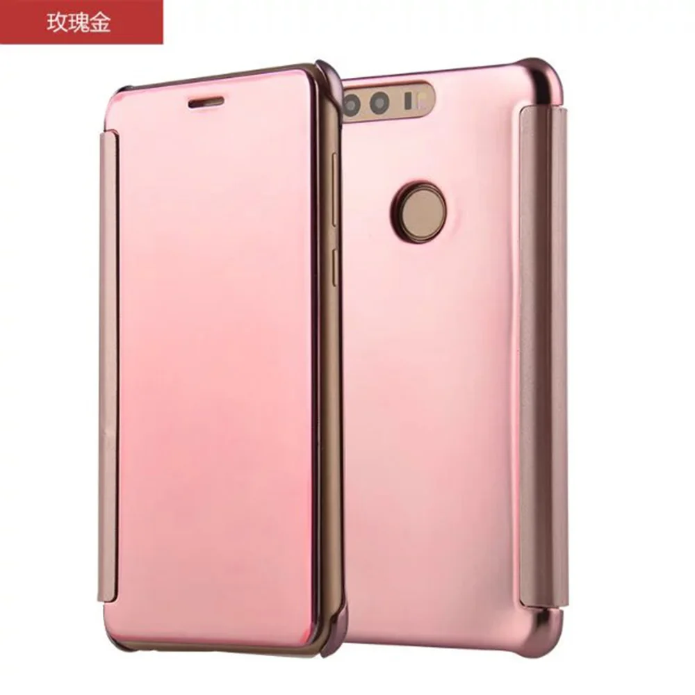 Для huawei honr 8 крышки случая мода УФ Покрытие Зеркало Откидная крышка чехол для honor