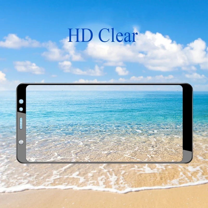 Защита экрана для Samsung Galaxy A6 A7 A8 A9 2018 закаленное стекло J2 J4 J6 J8 Plus полное покрытие