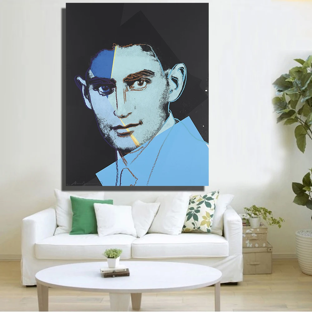 HDARTISAN Andy Warhol Franz Kafka из десяти портретов иудейских масляных картин на холсте