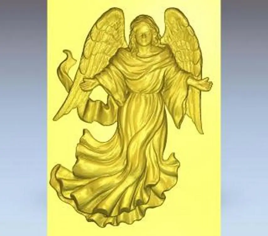 

3d model relief for cnc in STL file Angel_10