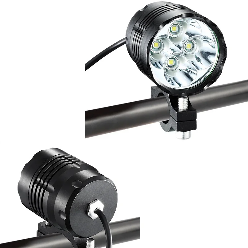 Водонепроницаемый 12 V 85 Ebike свет фара мотоцикла 40W 4x Cree XML T6 светодиодный яркий