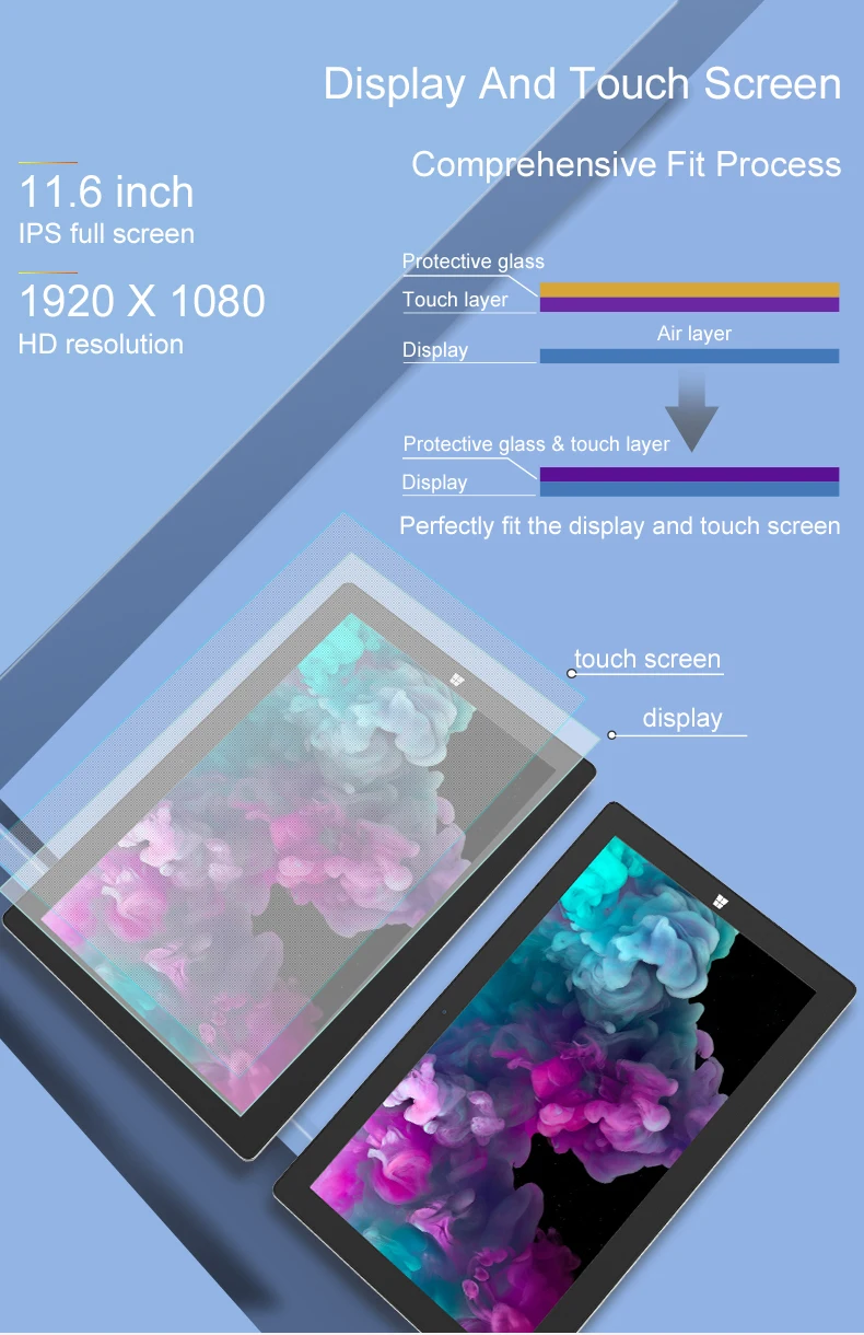 Jumper EZpad Go 2 в 1 планшетный ПК 11,6 дюймов ips дисплей windows планшет с ручкой Intel Apollo Lake N3450 4 Гб ram 128 Гб SSD планшет