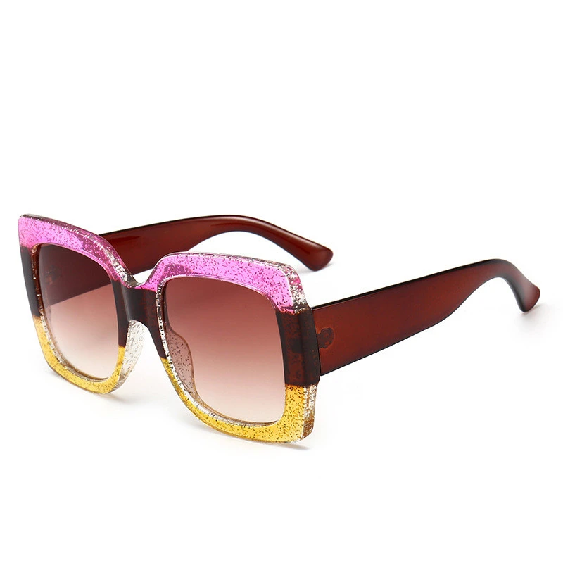 

Sunglasses Women Luxury Transparent Gradient Sun Glasses Big Frame Vintage Eyewear UV400 Glasses for Lady
