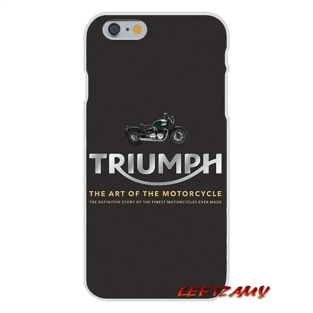 Для iPhone X XR XS MAX 4 4S 5 5S 5C SE 6 6S 7 8 Plus ipod touch Triumph аксессуары для мотоциклов чехлы