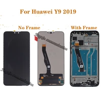 original for huawei y9 2019 lcd display touch screen digitizer assembly for y9 2019 jkm lx1 lx2 lcd with frame repair parts