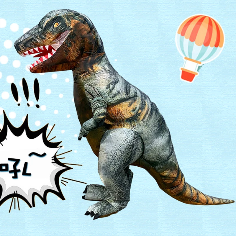 Раптор динозавр взрослые костюмы для косплея T REX надувная одежда ездовые игрушки