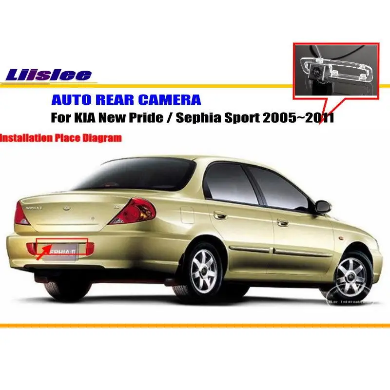 

Vehicle Reverse Back Up Camera For KIA New Pride Sephia Sport Car Parking RearView Camera License Plate Lamp OEM Reverse Hole