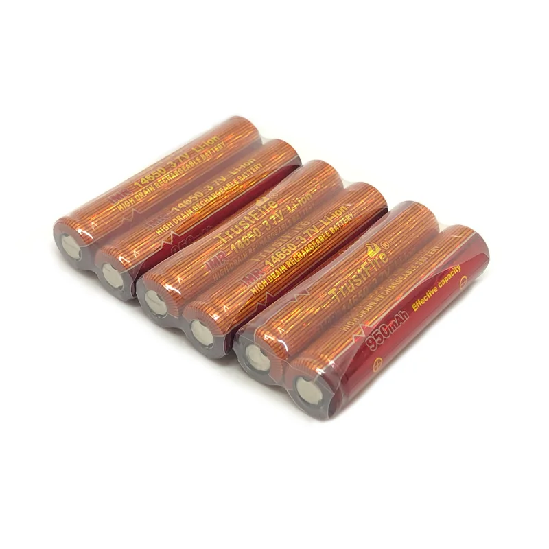 

30pcs/lot TrustFire IMR 14650 3.7V 950mAh Lithium High Drain Rechargeable Battery For Electronic Cigarettes Output 10A Batteries