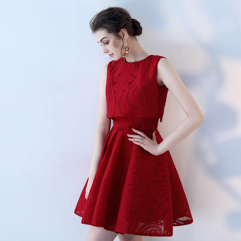 Простое платье для выпускного вечера без рукавов LAMYA с пиджаком короткое