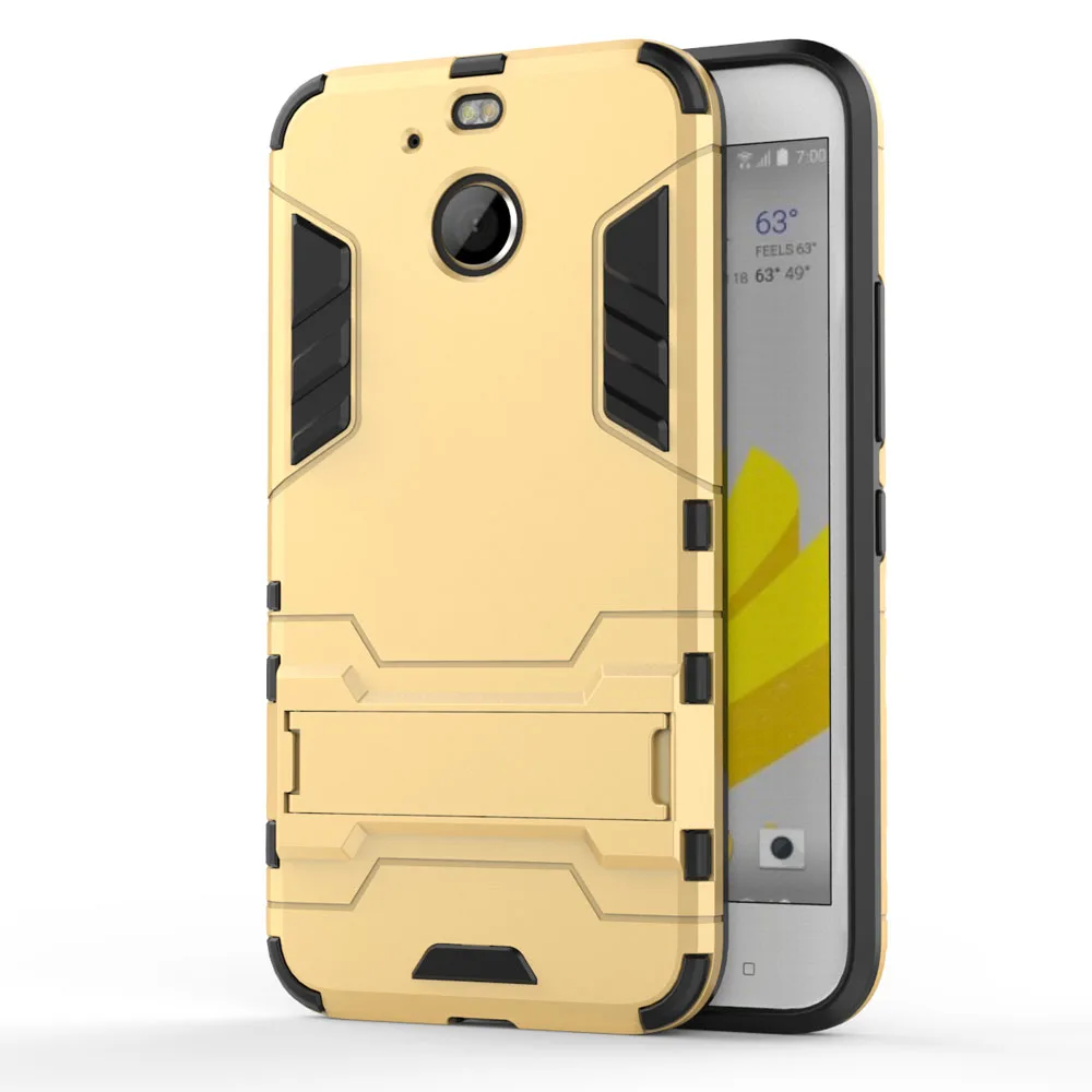 2 in 1 Heavy Duty Hybrid Armor Case Shockproof TPU Silicone Hard PC Slim Back Cover Kickstand For HTC Bolt/10 Evo |