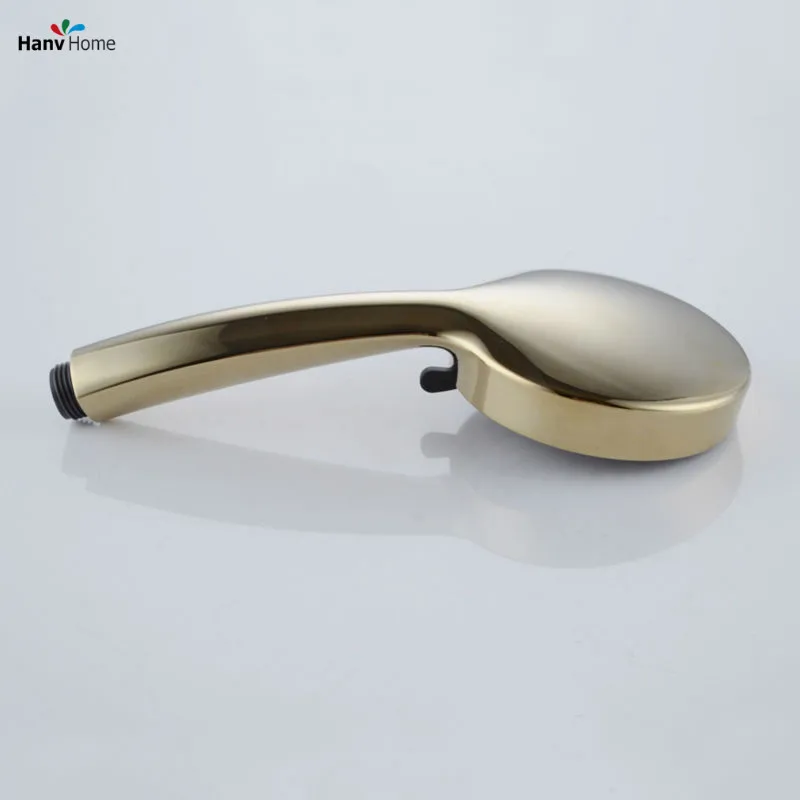 Золотая ручная Лейка для душа из АБС пластика с 3 функциями шланг 150 см и держатель