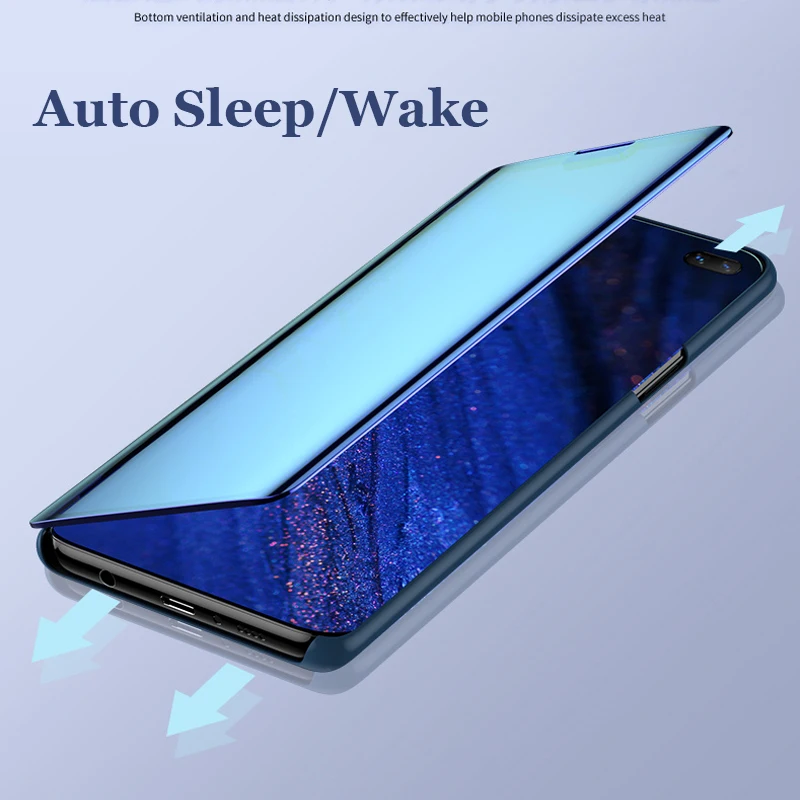 Чехол для samsung Galaxy S10 5G S10 плюс S10e A30 A50 A70 Смарт зеркальная пленка для экрана с четким изображением S10 5g M20 M30 A7 A8 A9 подставка чехол