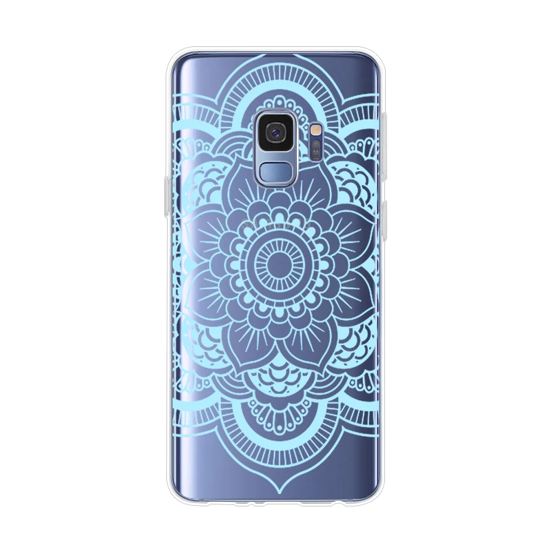 ciciber For Samsung Galaxy S9 S8 S7 S6 S5 Edge Plus S10 S10e S10+ Phone Cases Note 10 9 8 5 4 3 Soft TPU Mandala |