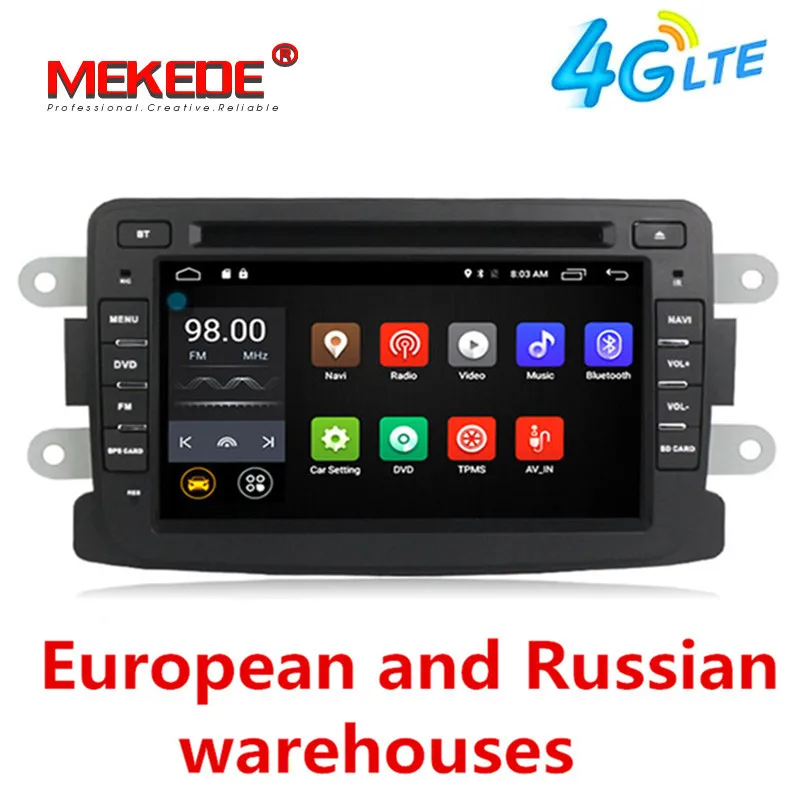 Без налогов! HD 1024*600 Android 7 1 Автомобильный dvd стерео для Dacia Duster Sandero Lodgy Dokker Авто