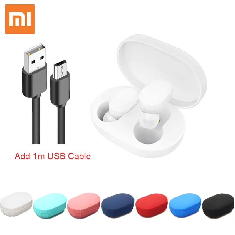 Xiaomi Mijia AirDots TWS Redmi Bluetooth наушники Молодежная версия стерео Бас BT 5 0 беспроводная