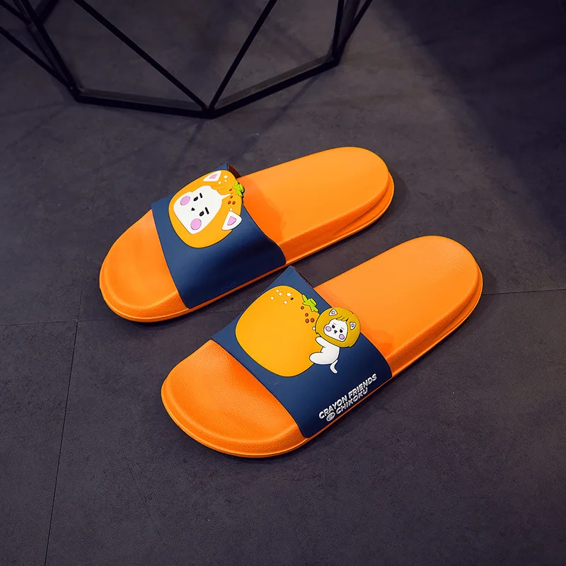 Милые летние женские шлепанцы с героями мультфильмов Домашние для ванной