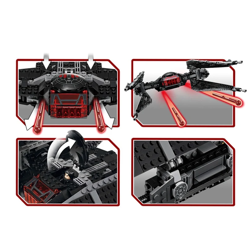 Блок Звездные войны X-Wing Tie Fighter трекер I Fighter строительный блок игрушки для детей собрать кубики на тему «Звездные войны» Игрушки