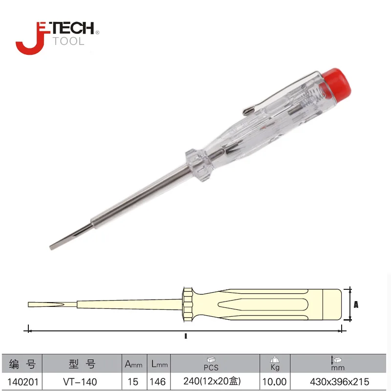 Шуруповерт Jetech со шлицем тестер напряжения переменного тока неоновая лампа