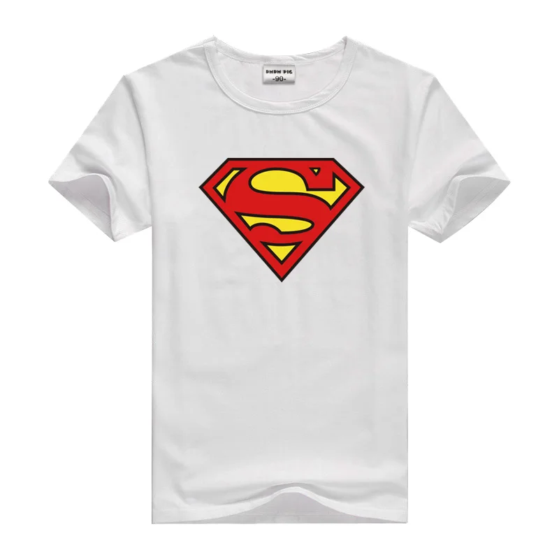 Superman White DMDM Pig/футболка с Бэтменом; футболки с короткими рукавами для мальчиков; топы для девочек; Детские футболки; одежда для малышей; От 2 до 4 лет для малышей - Цвет: Superman White