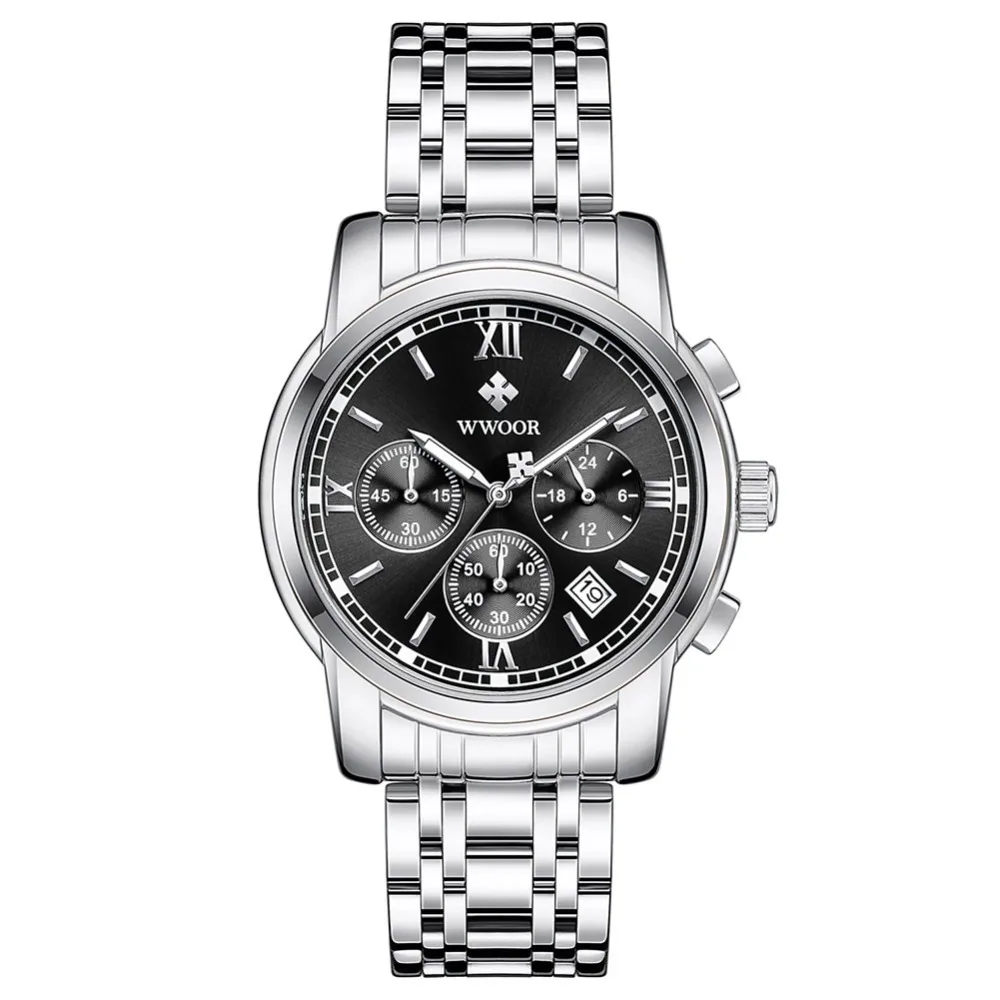 Новинка 2019 мужские часы с черным циферблатом роскошный бренд популярный дизайн