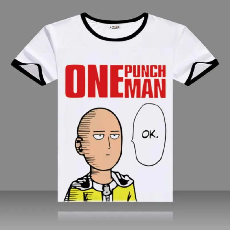

Unisex ONE PUNCH-MAN Saitama Cotton Short T-shirt Tees Shirt