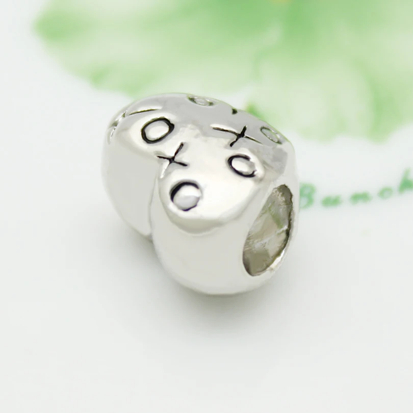 XOXO kisses сердце Дизайн Любовь Женщины Шарм браслет из бисера Подходит Pandora |