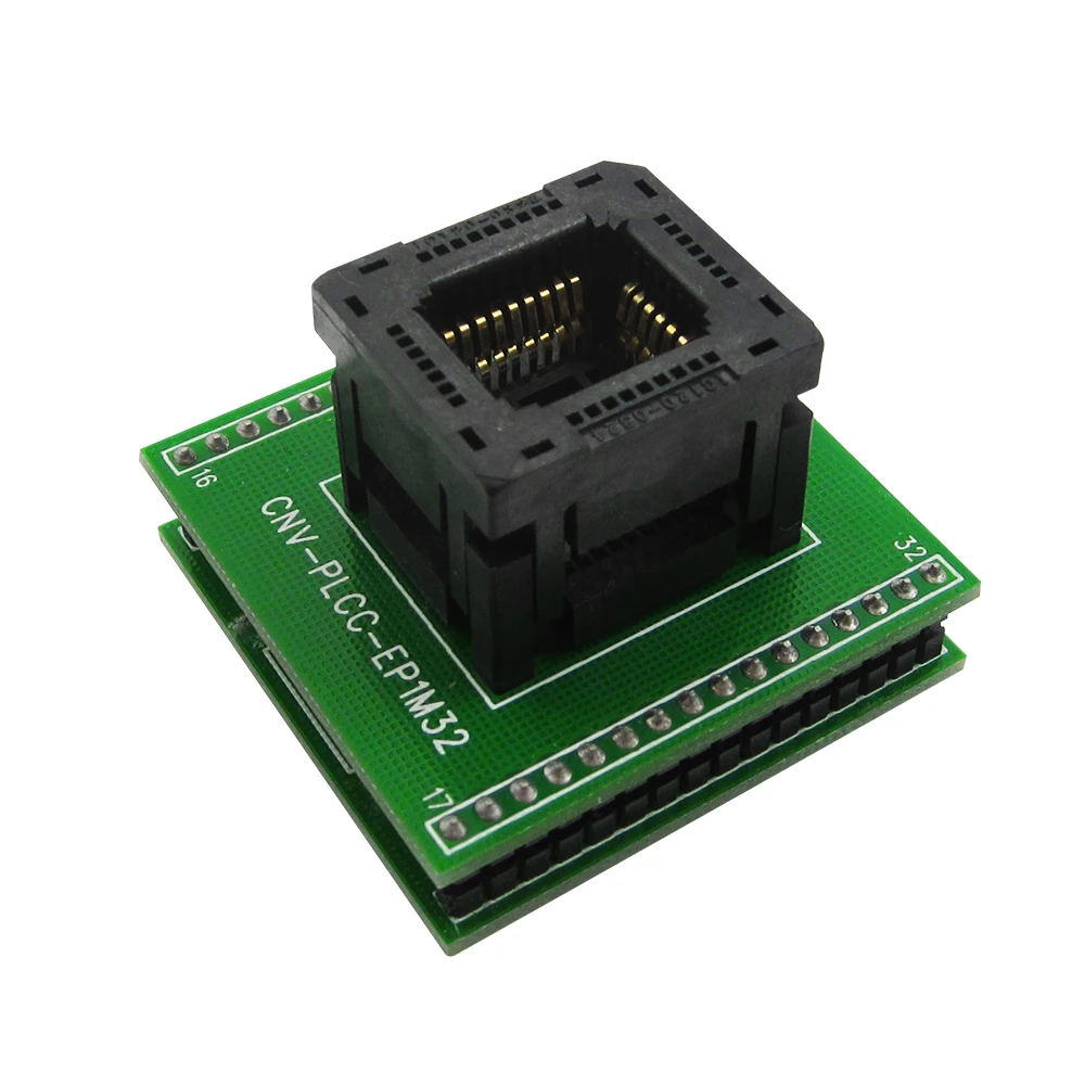 

new 1Pcs Top Quality Chip programmer PLCC32 adapter socket CNV-PLCC-EP1M32 0324-309 with Board for BIOS PLCC32