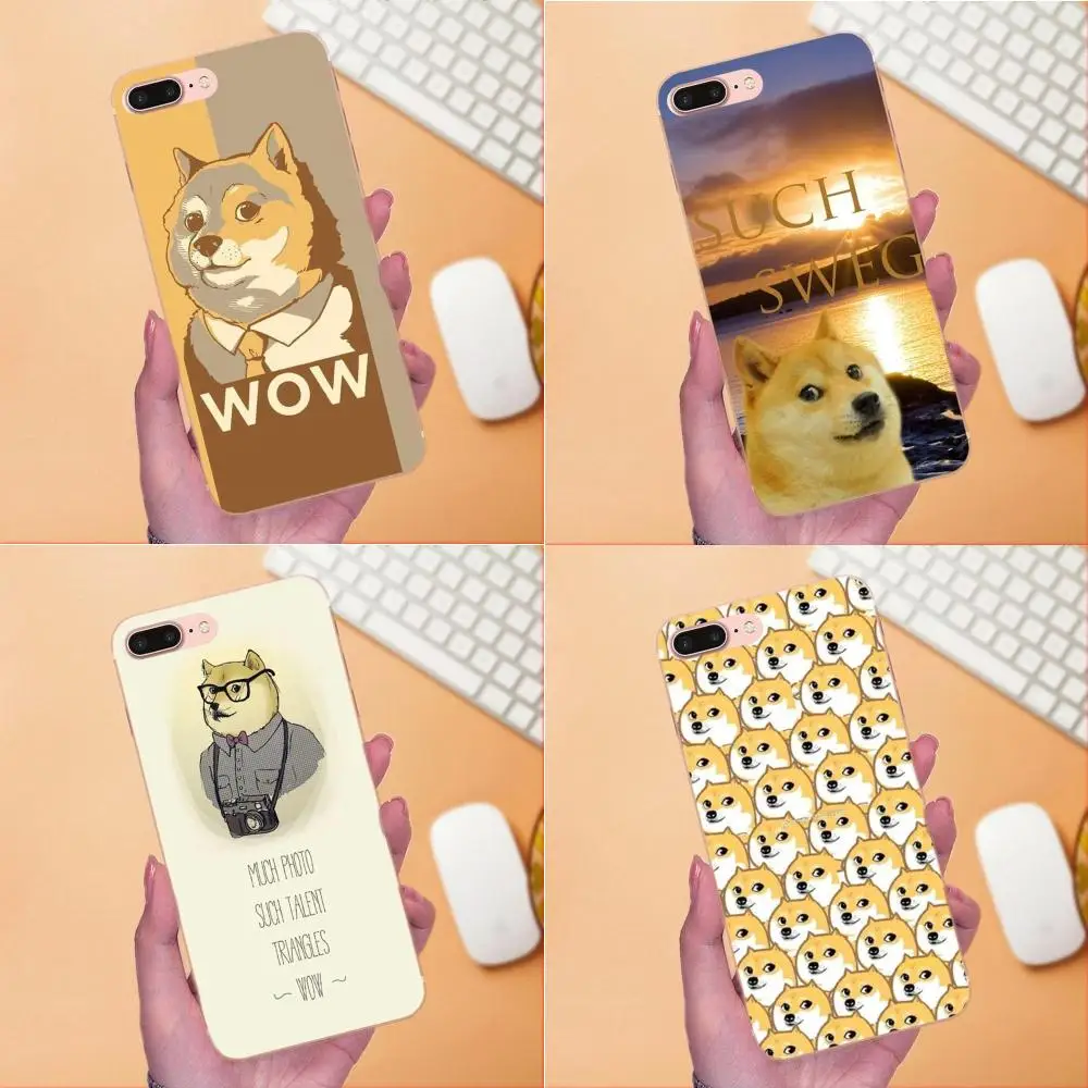 Мягкий чехол для телефона щетка Doge Шиба ину Сделай Сам красивый Huawei Mate 7 8 9 10 20 P8 P9
