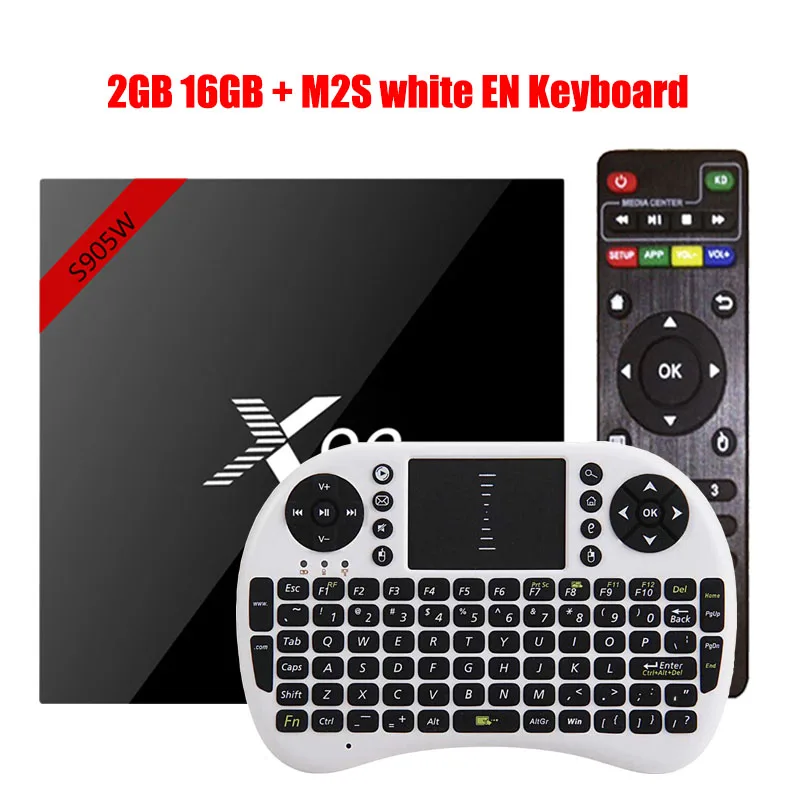 2G 16G M2S White EN X96 X96W Android 7,1 ТВ-приставка мини-приставка ТВ Amlogic S905W 1+ 8G 2+ 16G Поддержка bluetooth 2,4 ГГц WiFi HD 4K медиаплеер телеприставка - Цвет: 2G 16G M2S White EN