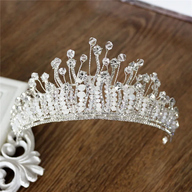 2017 новая мода бисерный жемчуг головная повязка кристалл свадебная корона для