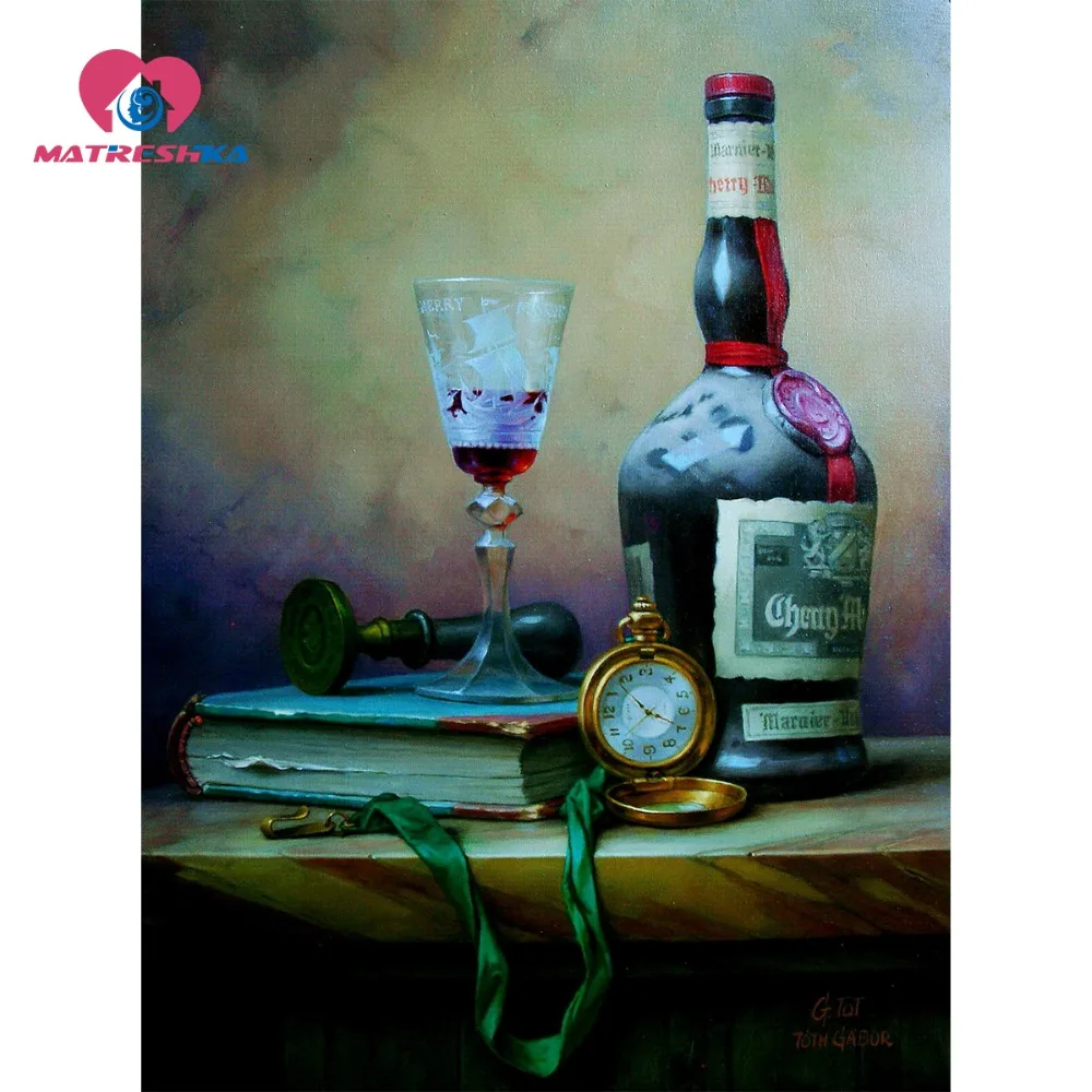 Алмазная вышивка натюрморт 5d сделай сам алмазная живопись кристаллы квадратные