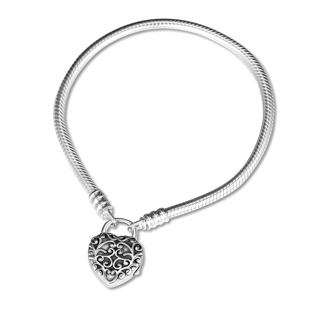 CKK браслет для женщин и мужчин Гладкий висячий замок браслеты Pulseira Feminina Masculina Pulseras