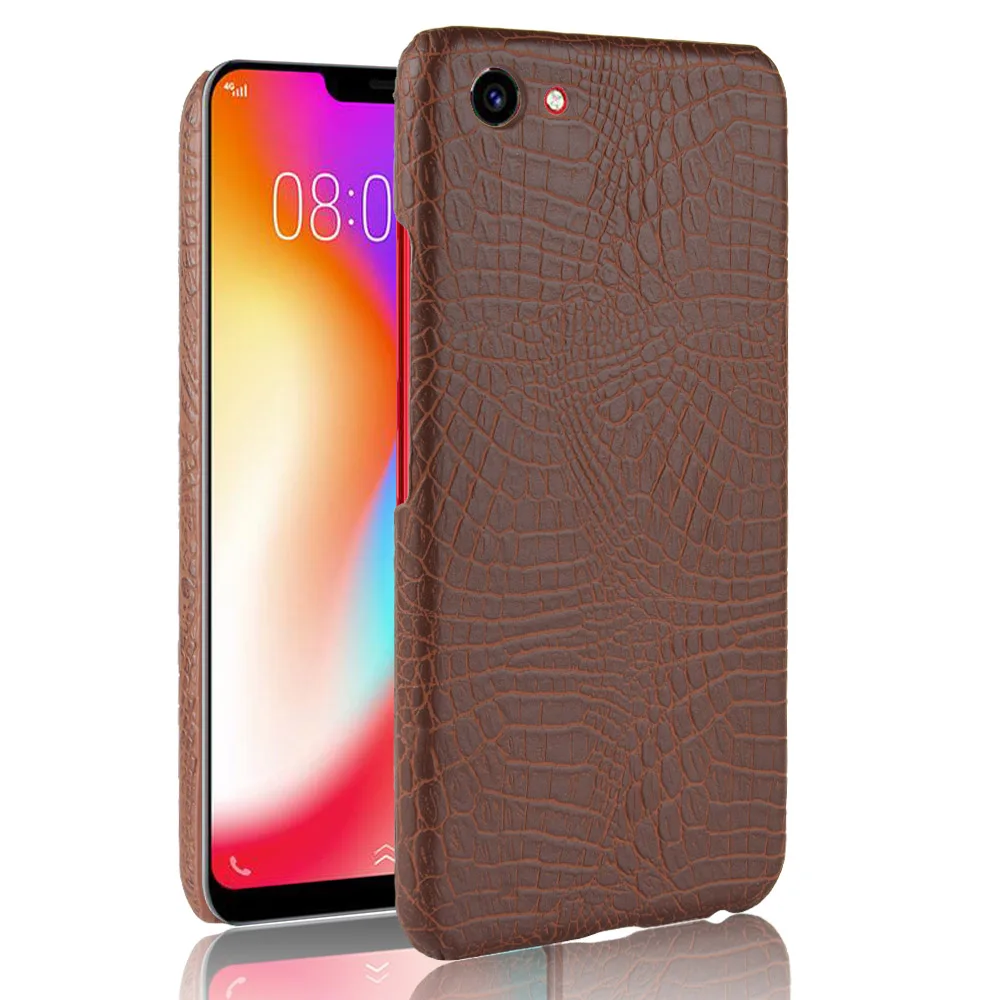 Кожаный крокодиловый узор Новое поступление для Vivo Y81 чехол Ретро Роскошный