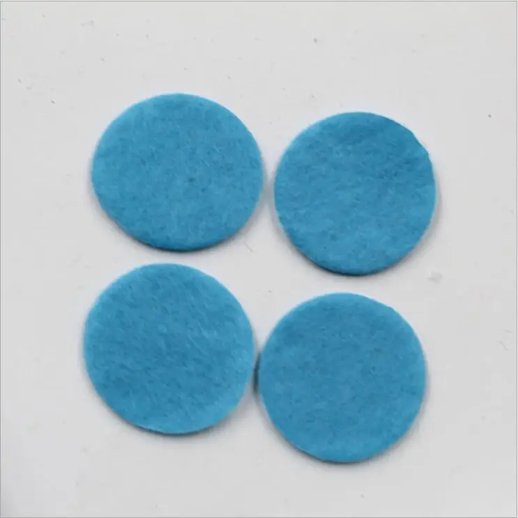 Blue 200 шт. 1,5/2,5/3 см Красочный Круглый войлочные нетканые хлопковые тапочки из ткани в клетку; аксессуар для домашних животных кукла Скрап домашний настенный Стикеры ручной работы - Цвет: Blue
