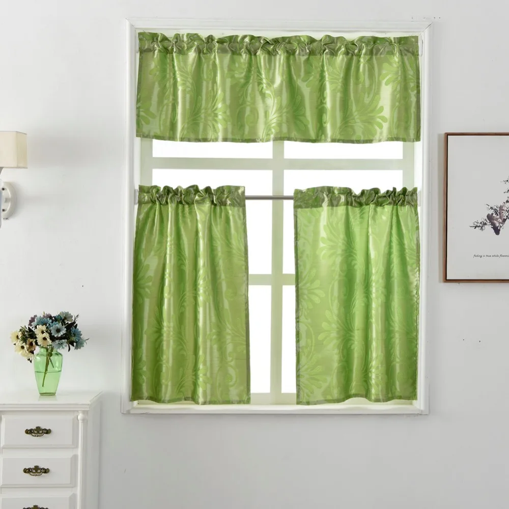 NAPEARL Короткие шторы для кухни жаккардовые оконные обработки современные панели