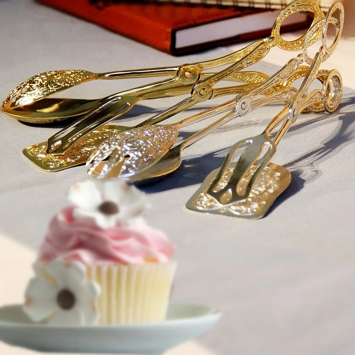 Качественный зажим для хлеба посеребренный Модный пищевой торта фрукты | Дом и