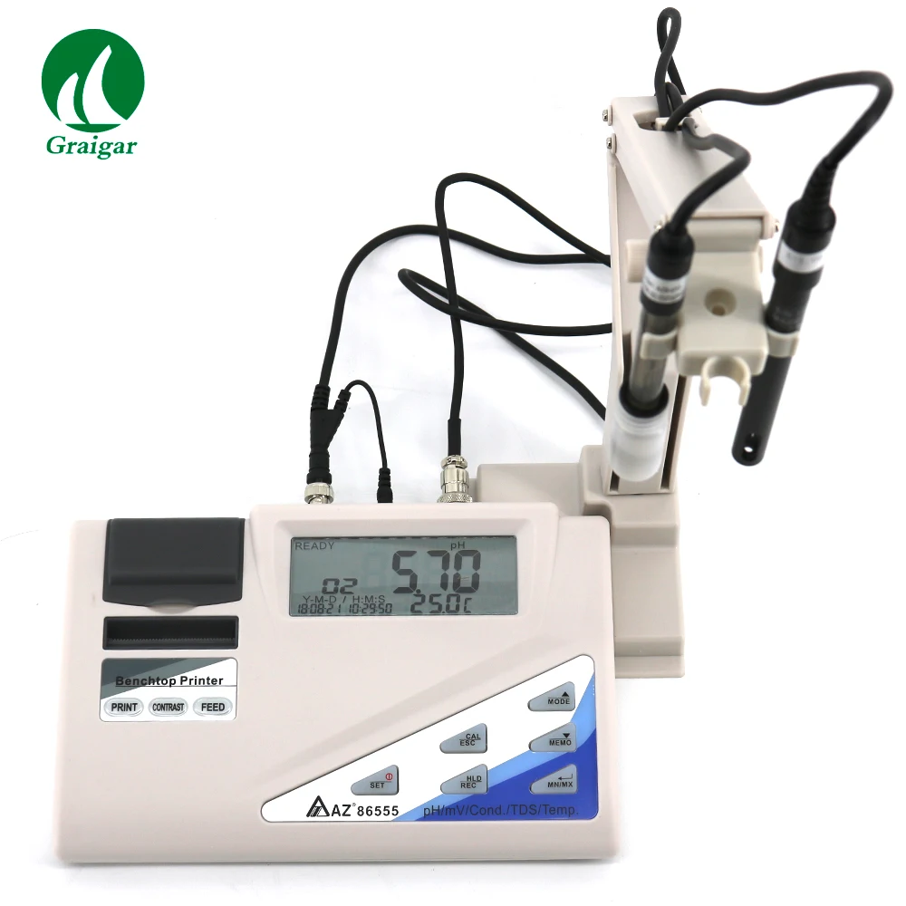 

High Accuracy Industrial desktop PH Acidity Tester AZ86555 PH Meter