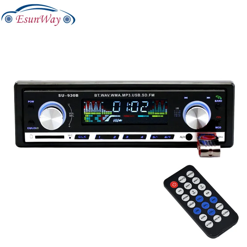 Автомагнитола Fernbedienung 100% оригинал стерео-плеер Bluetooth телефон MP3 FM USB 1 Din для Iphone 12 В