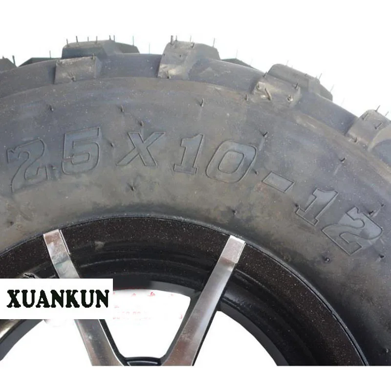 XUANKUN ATV 12 Inch Tires Front Wheel 25X8-12 Rear 25X10-12 Aluminum Alloy Wheels | Автомобили и мотоциклы
