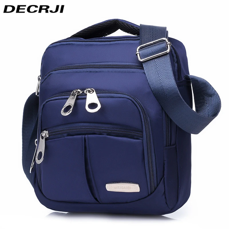 

DECRJI 2020 Men Messenger Bags Large Capacity Oxford Waterproof Shoulder Bag Unisex Casual Crossbody Travel Bags Bolsa Masculina