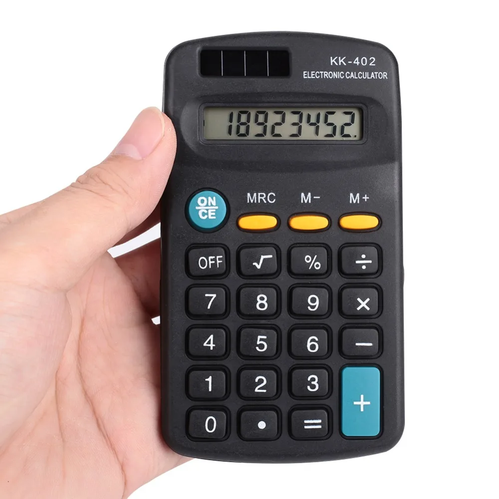 Highever мини калькулятор 8 цифр дисплей черный общего назначения calculadora маленький