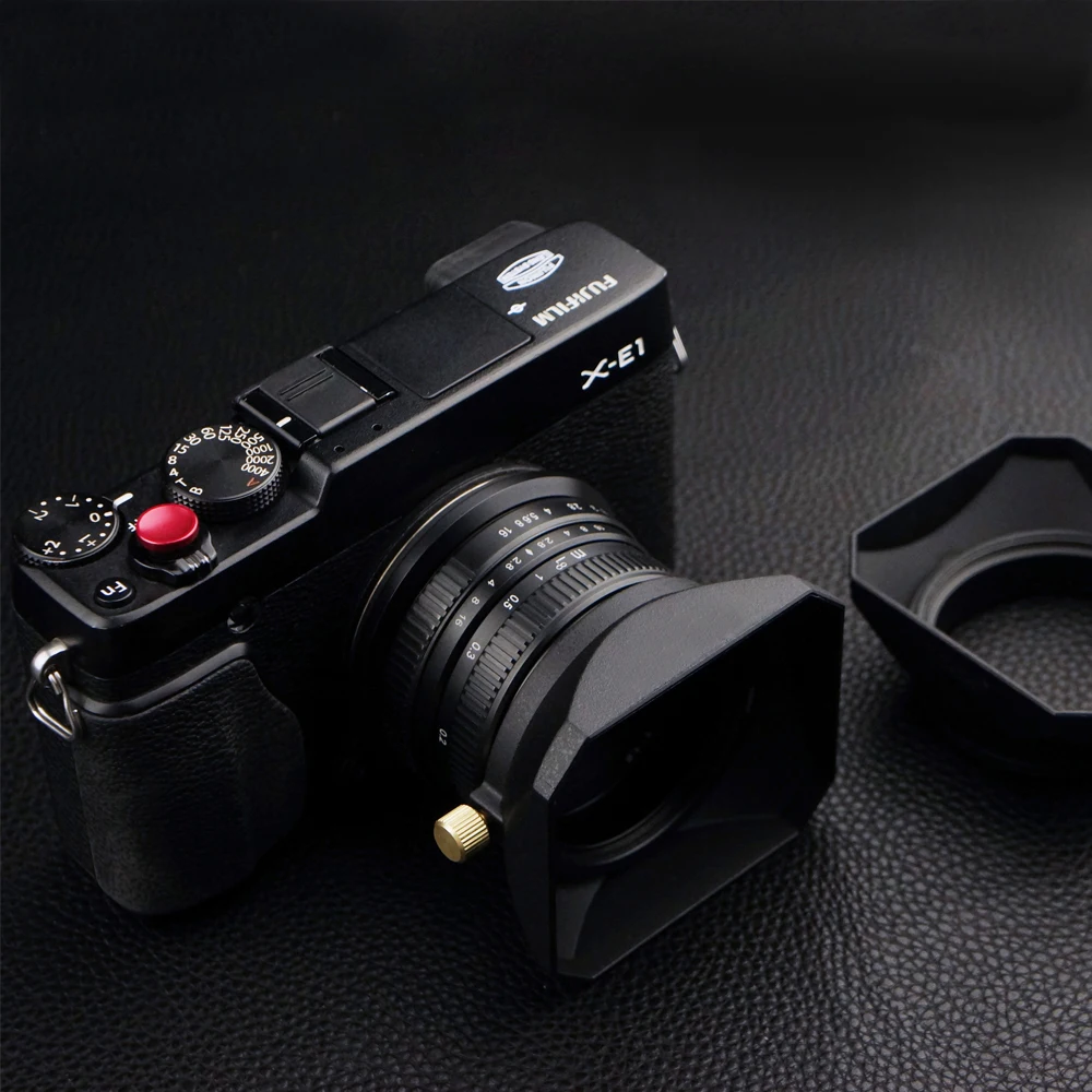 37 39 40.5 43 46 49 52 55 58 mm Square Shape Lens Hood for Fuji Nikon Micro Single Camera gift a lens cap