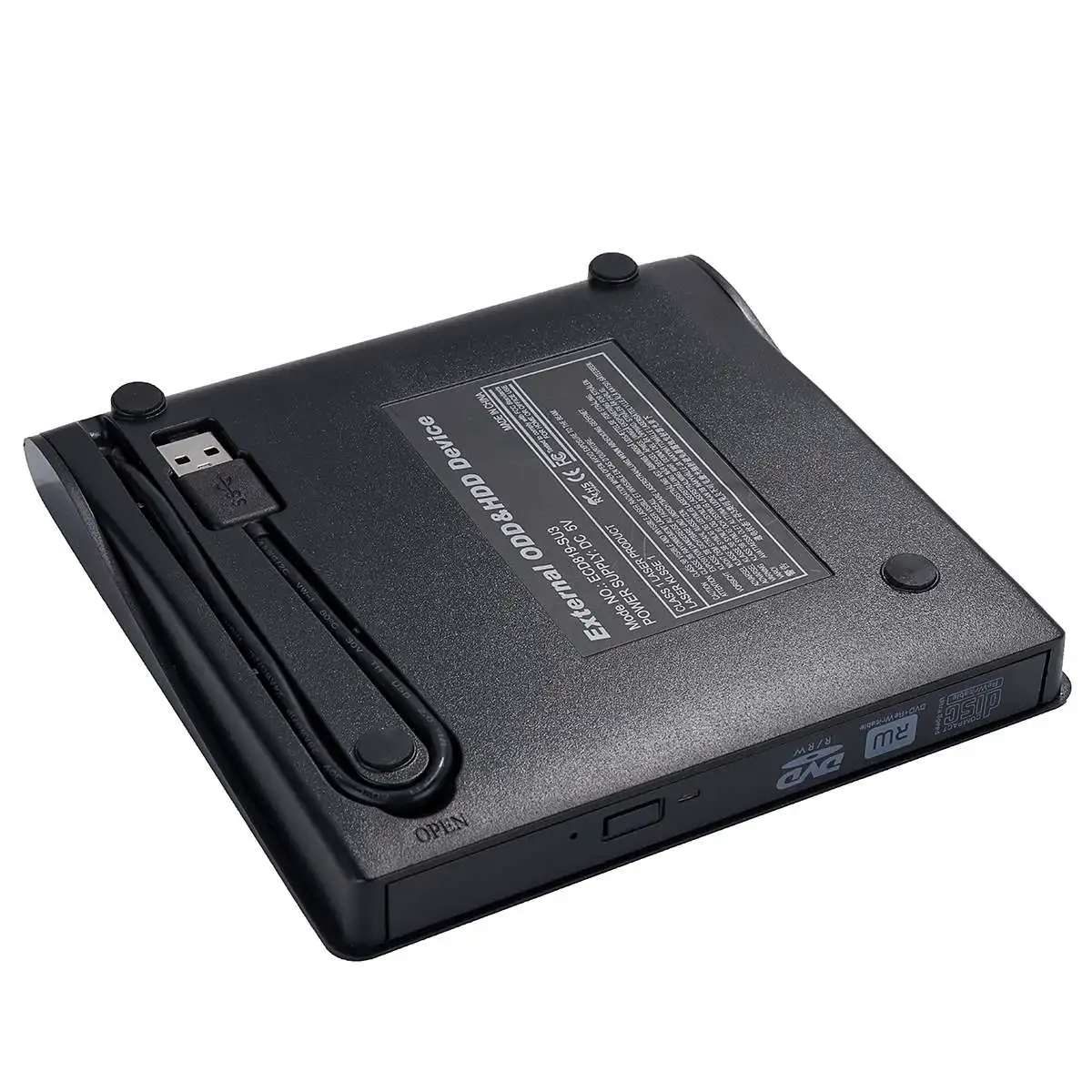 Внешний DVD привод USB 3,0 Мобильный DVD-RW CD-RW комбо привод горелки ридер плеер рекордер портативный для ноутбука