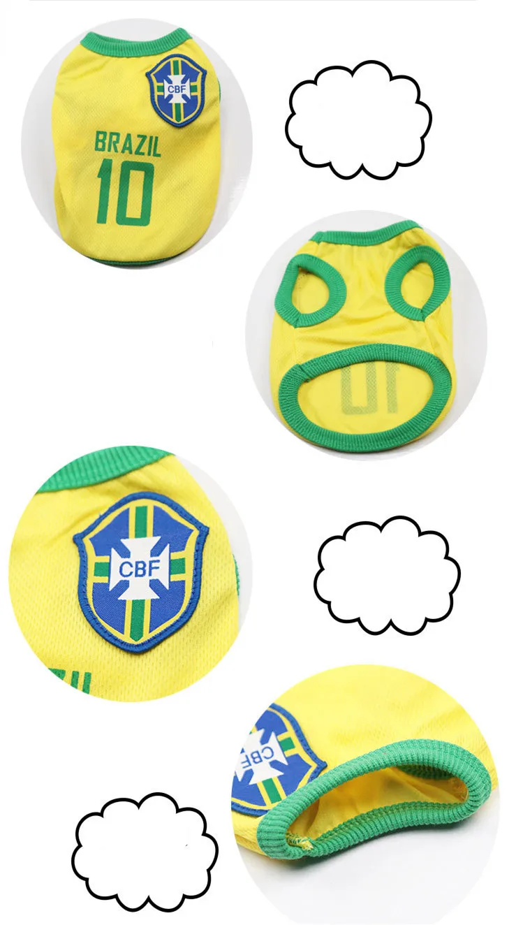 Весна/Лето Кубок мира жилет для собак куртка кошек Одежда охлаждающий домашних