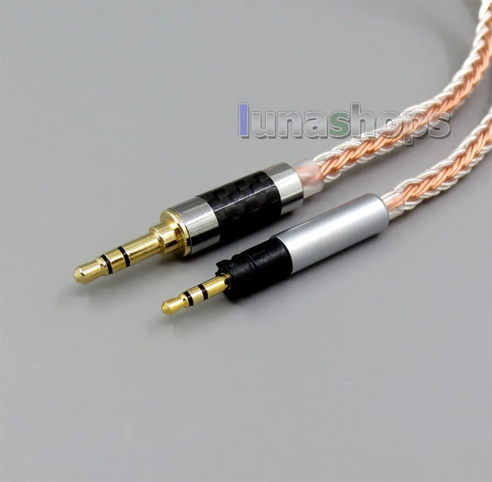LN005806 3 5 мм 2 4 16 ядер OCC Серебряный смешанный кабель для наушников Sennheiser Impulse 1 0