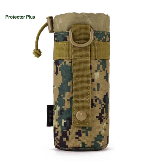 Jungle digital Система MOLLE, одиночная бутылка для воды, сумки для скалолазания, сумка для чайника, армейская прочная мужская сумка для путешествий, тактическая сумка для воды для походов, походов - Цвет: Jungle digital